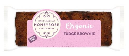 chocolate fudge Brownie gluten free and organic honeyrose bakery 55g